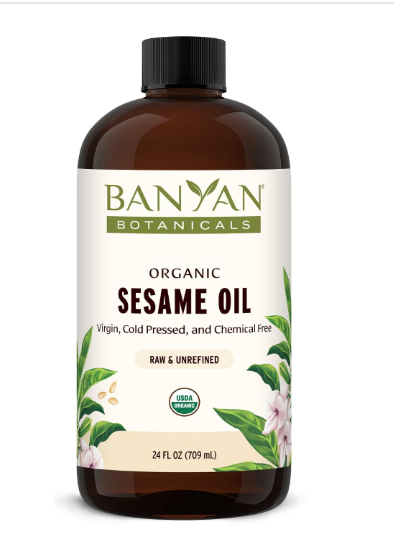 Banyan Botanicals Organic Sesame Oil Cold-Pressed