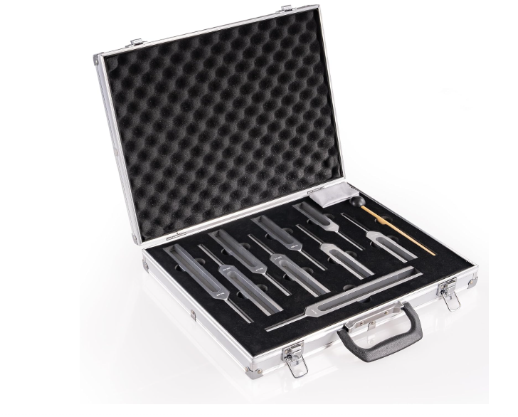 432Hz Tuning Fork Set with Aluminum Carrying Case
